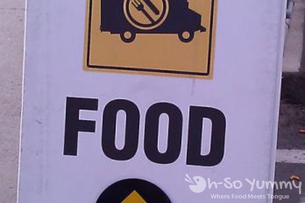 San Diego Food Truck Festival 2011 food trucks ahead sign