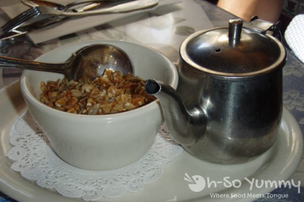 Cup of Granola with Milk