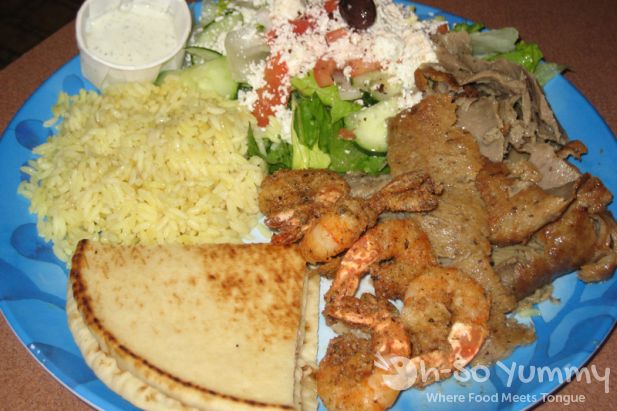 Shrimp & Gyros Platter