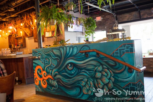 New dragon artwork at Common Theory Public House in San Diego