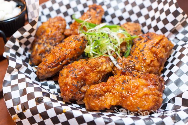 Soy Garlic Wings at Cross Street Chicken and Beer on Convoy Street in San Diego