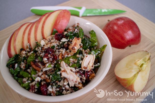 Autumn Kale Apple and Quinoa Salad from Cooking Classy recipe