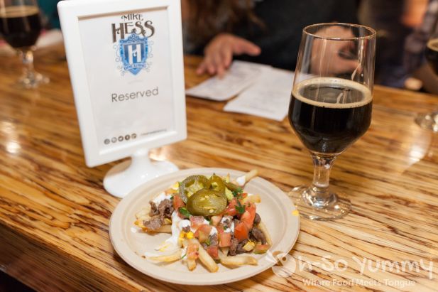 food and beer pairing at Mike Hess Brewing