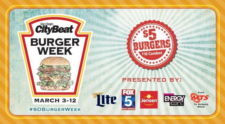 San Diego CityBeat Burger Week 2016 flyer San Diego CityBeat Burger Week 2016 flyer