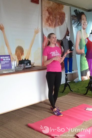 Fit Foodies 5k - yoga demos Fit Foodies 5k - yoga demos