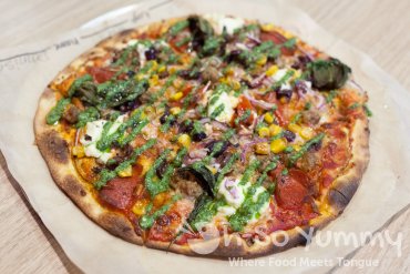 Custom pizza at Pizzanometry Custom pizza at Pizzanometry