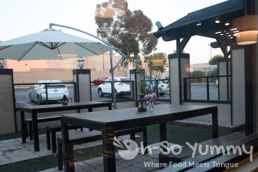 Patio at Tofu Ka in San Diego, CA Patio at Tofu Ka in San Diego, CA