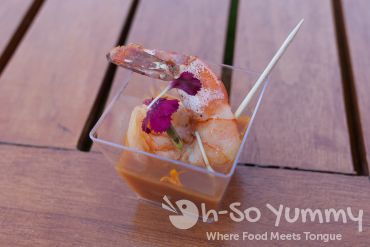 Solare Ristorante - baja shrimp for celebration Solare Ristorante - baja shrimp for celebration