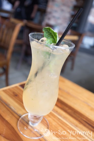 Peach Basil mule at Blackbird Tavern in Old Town Temecula Peach Basil mule at Blackbird Tavern in Old Town Temecula