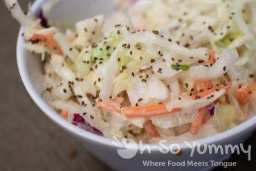 cole slaw at Coaster Saloon in Mission Beach San Diego cole slaw at Coaster Saloon in Mission Beach San Diego