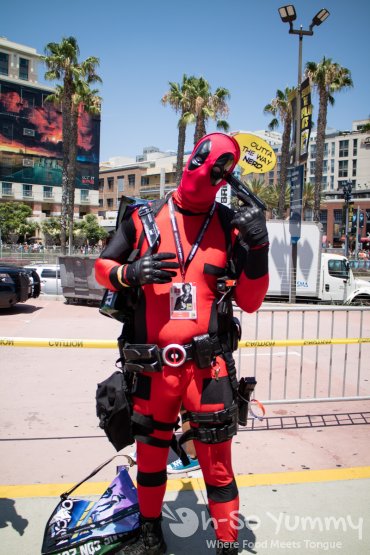 Deadpool outside of San Diego Comic Con 2017 Deadpool outside of San Diego Comic Con 2017