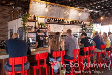 Bar seating at Common Theory Public House in San Diego Bar seating at Common Theory Public House in San Diego