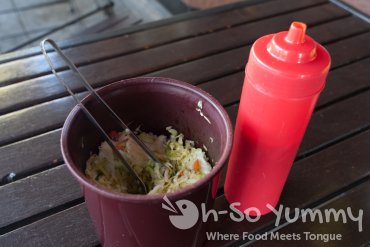 sides and sauce at Cuscatlan Salvadorian Cuisine in Escondido sides and sauce at Cuscatlan Salvadorian Cuisine in Escondido