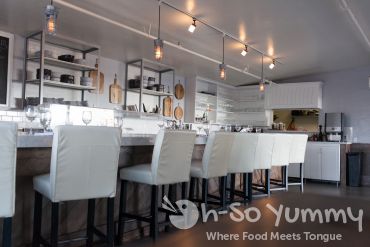 bar seating at Fishmonger's Market in San Diego bar seating at Fishmonger's Market in San Diego
