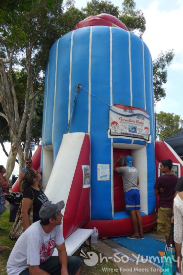 parachute rocket at Harborfest in Chula Vista parachute rocket at Harborfest in Chula Vista