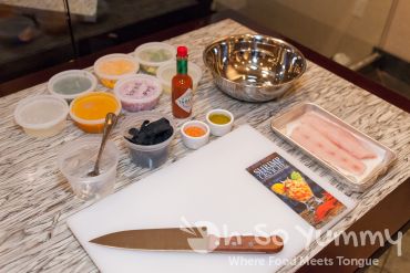 ingredients for ceviche at Humphreys ingredients for ceviche at Humphreys