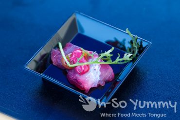 Sirena yellowtail tiradito at Latin Food Fest San Diego Sirena yellowtail tiradito at Latin Food Fest San Diego