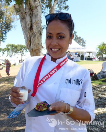 Chef Alejandra Schrader at latin food fest Chef Alejandra Schrader at latin food fest