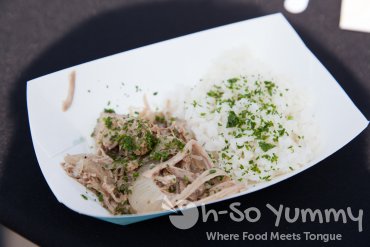 slow roasted pork at Latin Food Fest 2015 in Los Angeles slow roasted pork at Latin Food Fest 2015 in Los Angeles