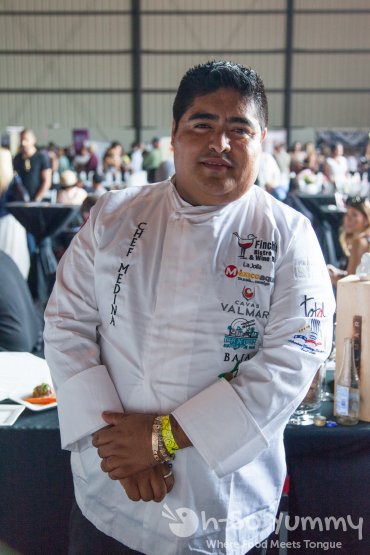chef medina from finches bistro at Latin Food Fest 2015 in Los Angeles chef medina (finch's bistro) at Latin Food Fest 2015 in Los Angeles