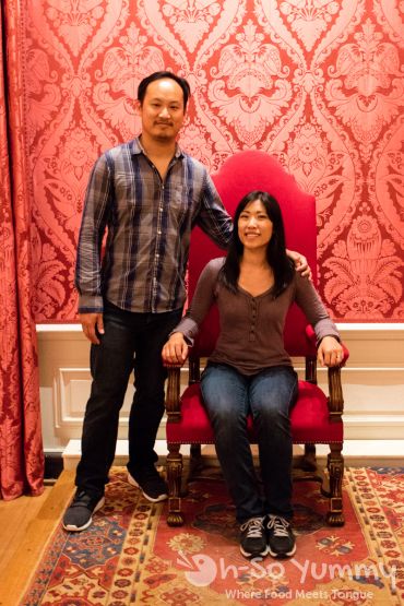On the throne at Kensington Palace in London UK On the throne at Kensington Palace in London UK