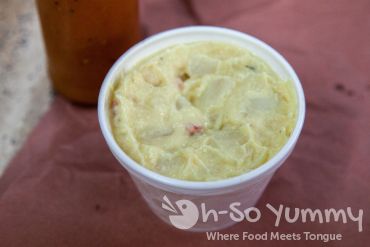 potato salad at City Market in Luling Texas potato salad at City Market in Luling Texas