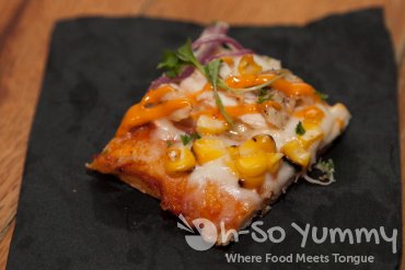 Chipotle Chicken Flatbreat at OB Warehouse in San Diego, CA Chipotle Chicken Flatbreat at OB Warehouse in San Diego, CA