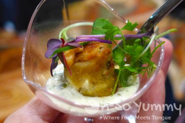 crab cake from great oak at Pechanga Wine Festival crab cake from great oak at Pechanga Wine Festival