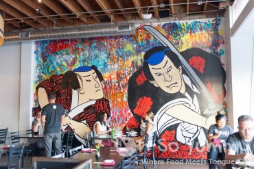 japanese artwork at Saiko Sushi in North Park japanese artwork at Saiko Sushi in North Park