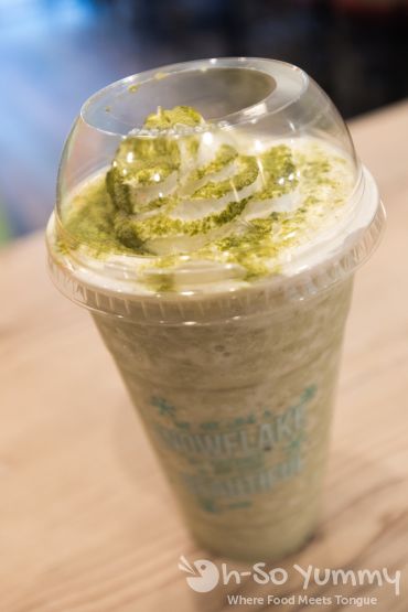 Banana Green Tea Smoothie at San Diego Snowy Village in Mira Mesa Banana Green Tea Smoothie at San Diego Snowy Village in Mira Mesa