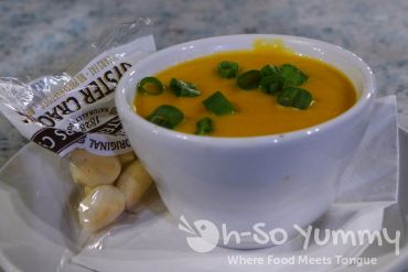 jalapeno beer cheese soup at Callahans during San Diego Burger Week jalapeno beer cheese soup at Callahans during San Diego Burger Week