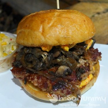 Pork Burger from Carnitas Snack Shack for San Diego Burger Week Pork Burger from Carnitas Snack Shack for San Diego Burger Week