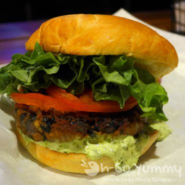 Black Bean Burger from Station Tavern for San Diego Burger Week Black Bean Burger from Station Tavern for San Diego Burger Week