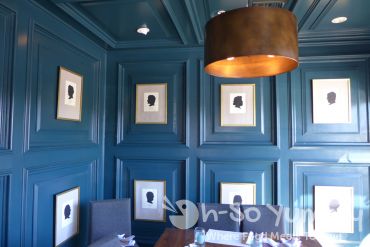 Sea and Smoke restaurant - cozy nook with shadow portraits Sea and Smoke restaurant - cozy nook with shadow portraits