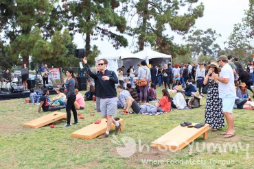 cornhole at Tacotopia cornhole at Tacotopia