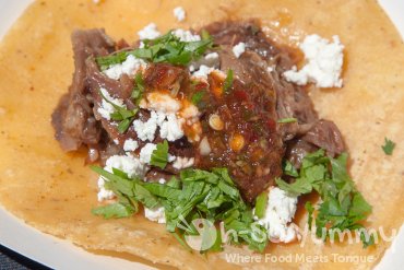 Meze Greek Fusion greek lamb taco at Tacotopia Meze Greek Fusion greek lamb taco at Tacotopia