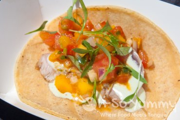 Parq seared blue fin tuna taco at Tacotopia Parq seared blue fin tuna taco at Tacotopia