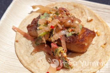 Coasterra pork belly taco at Tacotopia Coasterra pork belly taco at Tacotopia