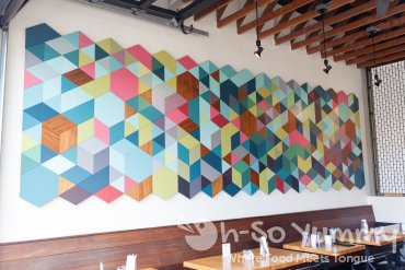 artwork on the wall at The Haven Pizzeria in San Diego artwork on the wall at The Haven Pizzeria in San Diego