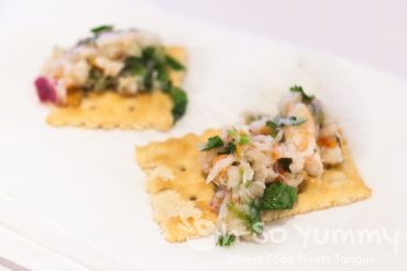 Taste of North Park 2014 - shrimp ceviche at Queen Bees Taste of North Park 2014 - shrimp ceviche at Queen Bees