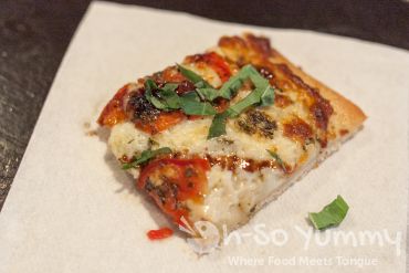 Taste of North Park 2014 - margarita pizza at Splash Wine Lounge and Bistro Taste of North Park 2014 - margarita pizza at Splash Wine Lounge and Bistro