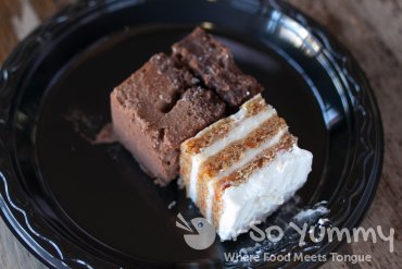 Taste of North Park 2014 - chocolate truffle cake and carrot cake at Heavenly Sent Desserts Taste of North Park 2014 - chocolate truffle cake and carrot cake at Heavenly Sent Desserts