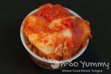 Taste of North Park 2014 - veggie lasagna at Claire Sunset Temple Taste of North Park 2014 - veggie lasagna at Claire Sunset Temple