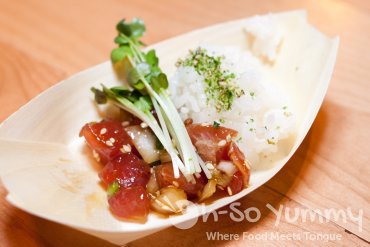 Fresh Tuna Poke at Trade Winds Tavern gastropub in Convoy Fresh Tuna Poke at Trade Winds Tavern gastropub in Convoy