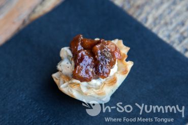 The Wedge Escondido 2014 - chutney cheese cups at Intertwined Bistro and Wine Bar The Wedge Escondido 2014 - chutney cheese cups at Intertwined Bistro and Wine Bar