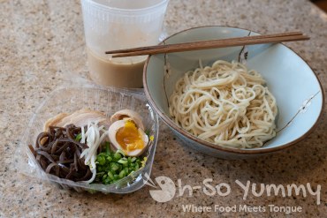 Menya Ultra Chashu Tonkotsu Ramen deconstructed Menya Ultra Chashu Tonkotsu Ramen deconstructed