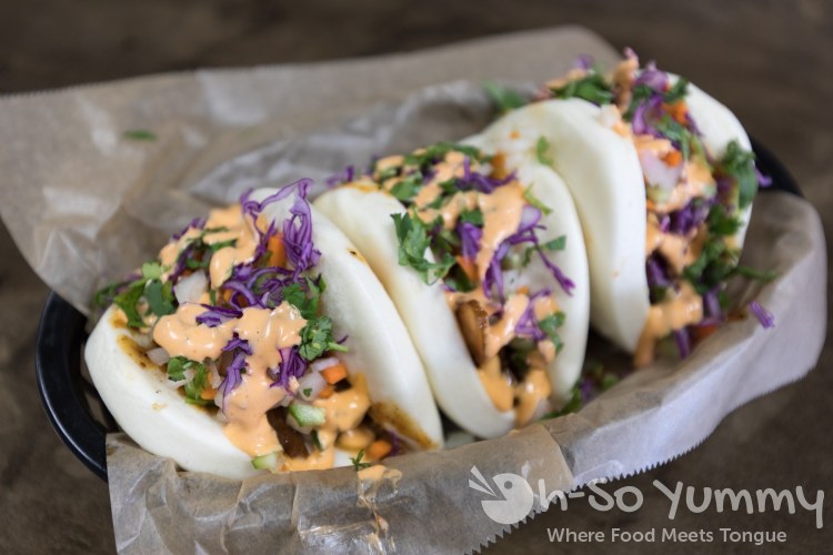 Pork Bao Trio at 102 Hub in Mira Mesa Pork Bao Trio at 102 Hub in Mira Mesa