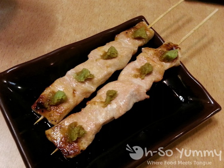 Yakitori Yakyudori and Ramen - Sasami Chicken Thigh w/ Wasabi Yakitori Yakyudori and Ramen - Sasami Chicken Thigh w/ Wasabi