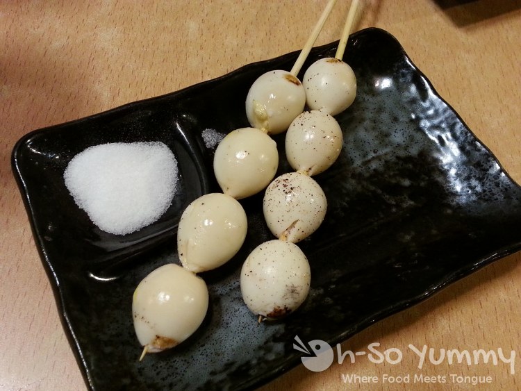 Yakitori Yakyudori and Ramen - Uzura Quail Eggs Yakitori Yakyudori and Ramen - Uzura Quail Eggs