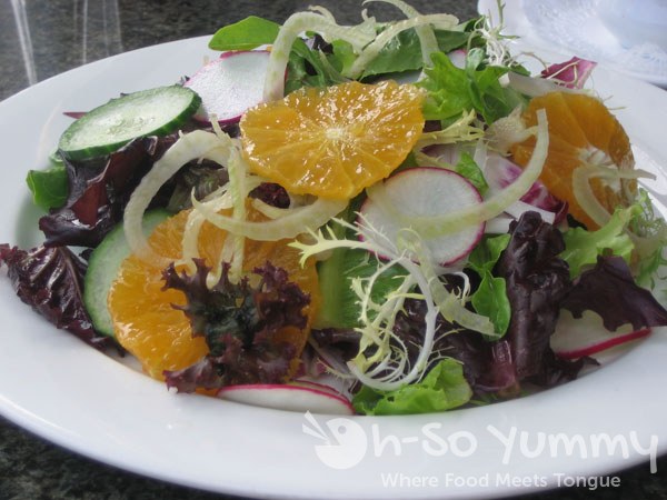 Atoll Restaurant Salad of Shaved Fennel, Radish, Cucumber and Orange Atoll Restaurant Salad of Shaved Fennel, Radish, Cucumber and Orange